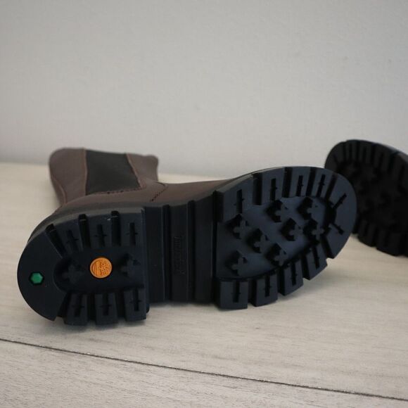 Timberland Women Sz 6M Dk Brown Full Grain Leather Cortina Valley Tall Boot - Picture 9 of 10